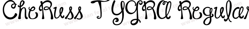 CheRuss TYGRA Regular字体转换